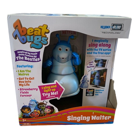 Netflix Beat Bugs Singing Walter Figure Sings with TV Series Beatles Inspired - Picture 1 of 2